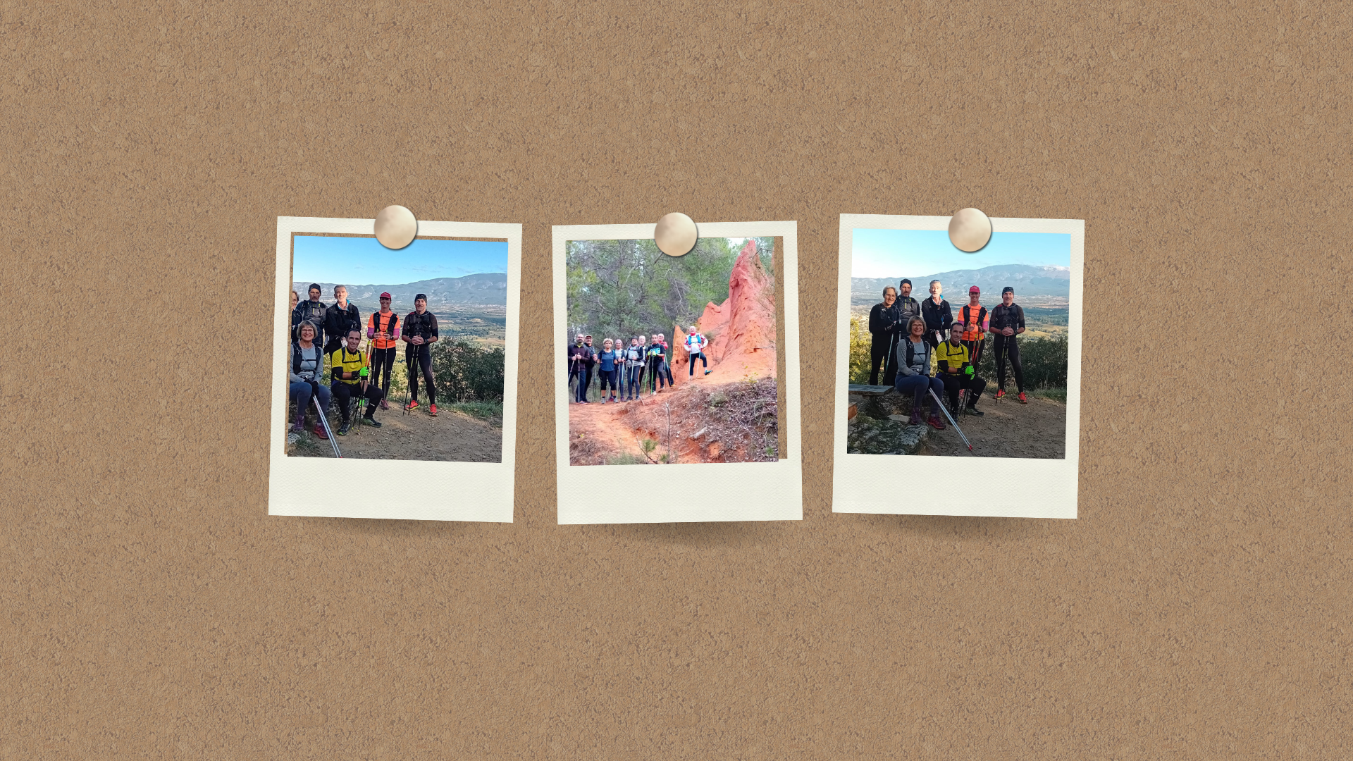 Brown Beige Corkboard Personal Photos Goals Motivational Desktop Wallpaper